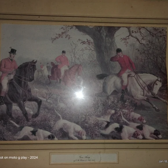 Hunting Pictures Set Of 3 Matching Pieces - Picture 4 of 9